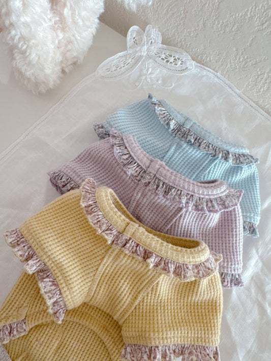 Waffle Knit 3-Color Loungewear Set