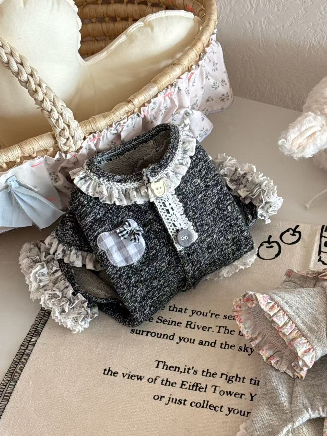 Bear's Grey Diary 4-Legged Romper Set