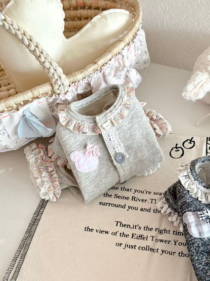Bear's Grey Diary 4-Legged Romper Set