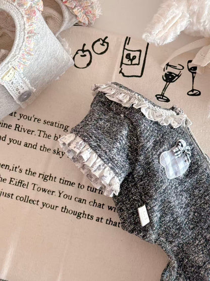 Bear's Grey Diary 4-Legged Romper Set